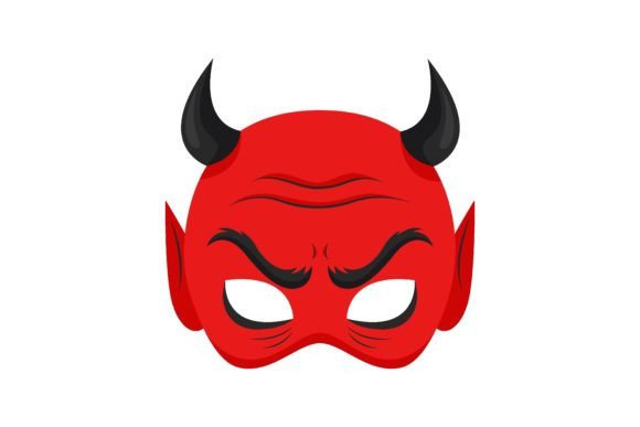 Download Design for Creepy Mask of Red Demon with - Creepy mask Collection