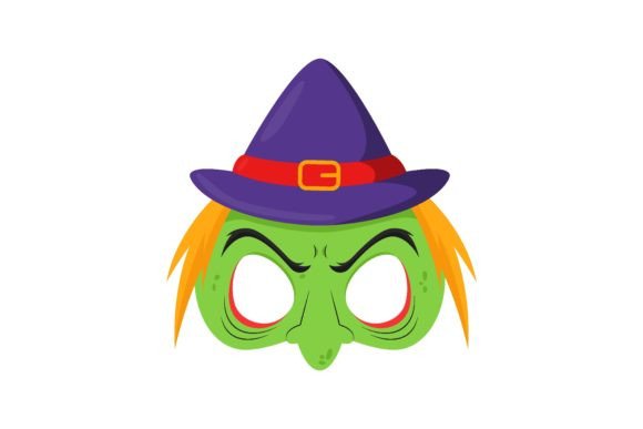 Download Design for Creepy Mask of Green Sorcerer - Creepy mask Collection