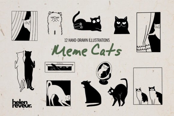 Download Funny Meme Cat Illustrations - Funny Collection
