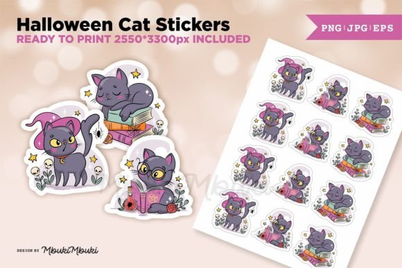 Download Halloween Cat Stickers - Halloween cat stickers Collection