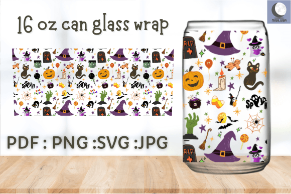 Download 16 OZ CANGLASS WRAP HALLOWEEN 2023 - Halloween 2023 Collection