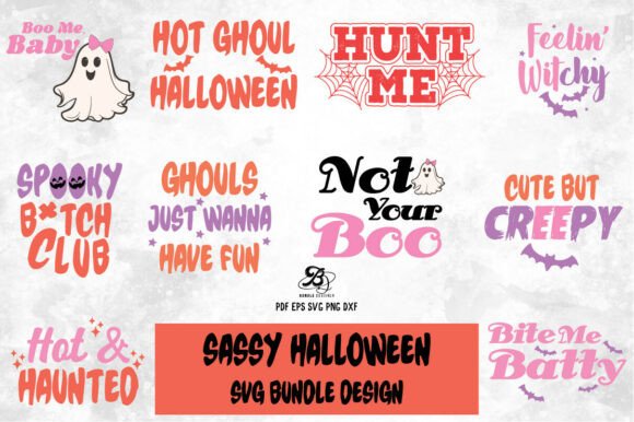 Download Sassy Halloween Funny Quote SVG Bundle - Funny Collection