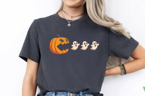 Download Pumpkin Ghost Funny Halloween Tshirt SVG - Funny Collection