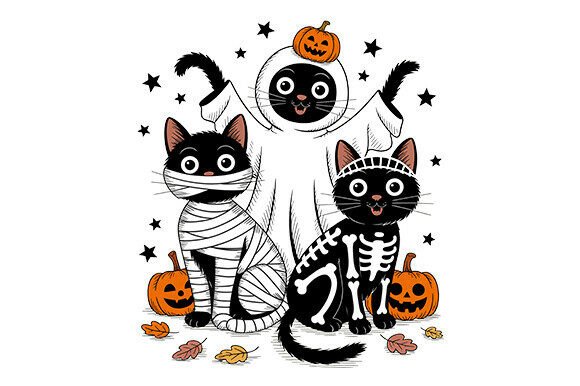 Download Funny Halloween Cat Png Spooky Cat Png - Funny Collection